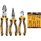 Jogo De Alicate Alta Alavancagem 3 Peças INGCO Jogo De Alicate Alta Alavancagem 3 Peças INGCO