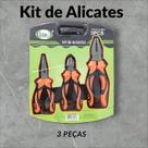 Jogo de Alicates, Kit com 3 Peças Universal, Corte e Bico Profissional Jogo de Alicates, Kit com 3 Peças Universal, Corte e Bico Profissional