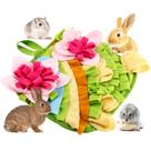 Jogo de alimentação interativo Foraging Mat Rabbit Pink Felt