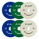 Jogo de anilhas olímpicas bumper CAP Barbell 160 lb