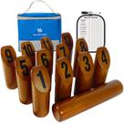 Jogo de arremesso SpeedArmis Wooden com placar e estojo