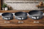 Jogo de Assadeira Antiaderente Kit 3 Unidades com Fundo Removível