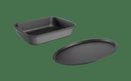 Jogo de Assadeiras + Forma Pizza - Brinox Assadeira 33,5 x 24 x 6,1 cm / Forma para pizza Ø33cm