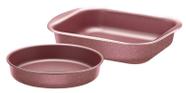 Jogo de Assadeiras Tramontina Brasil 2 Peças Rosa