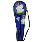 Jogo De Badminton Completo Art Sport Com 2 Raquetes 3 Petecas E Bolsa