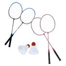 Jogo De Badminton Completo Com 2 Raquetes 2 Petecas E Bolsa - VIP