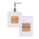 Jogo de banheiro bath white 2 pcs mimo style bh22254 Jogo de banheiro bath white 2 pcs mimo style bh22254
