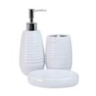 Jogo de banheiro ceramica com 3pçs 350ml