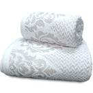 Jogo de Banho Corttex Dahlia Jacquard Alta Absorção Toalha Algodão Pré-Lavada Pré-Encolhida 2 Peças