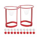 Jogo De Basquete Com Arco Ajustável, Pacote Com 2, Com 20 Bolas, Jogo Divertido Para Festas,