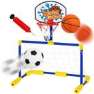 Jogo De Basquete Flutuante Piscina 2 Em 1 Com Gol 2 Bolas E Bomba Inflável