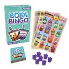 Jogo de bingo AQUARIUS Boba Bingo Family com 18 cartas de 2 a 18 jogadores Jogo de bingo AQUARIUS Boba Bingo Family com 18 cartas de 2 a 18 jogadores