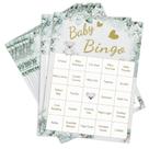 Jogo de bingo Baby Shower YIFAM Eucalyptus Foliage para 20 jogadores