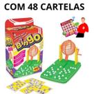 Jogo de Bingo Completo 48 Cartelas Recreação Prenda