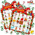 Jogo de bingo de Natal JOYIN 30 jogadores com 30 cartas e marcadores Jogo de bingo de Natal JOYIN 30 jogadores com 30 cartas e marcadores