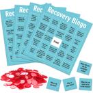 Jogo de bingo de recuperação Simgoing com 24 cartas e 600 clipes cruzados Jogo de bingo de recuperação Simgoing com 24 cartas e 600 clipes cruzados