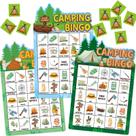 Jogo de bingo Fancy Land Camping para crianças de 24 jogadores ao ar livre