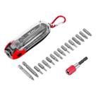 Jogo de Bits com Adaptador 18 Peças Aço CRV 113839 MTX