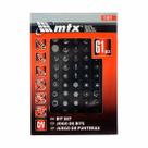 Jogo de Bits de 25mm com 61 peças - MTX- 13744 Jogo de Bits de 25mm com 61 peças - MTX- 13744