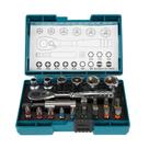 Jogo de Bits e Adaptador Encaixe de 1/4" 21 Peças B-54081- Makita