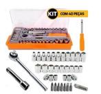 Jogo de Bits e Soquetes SPARTA 40 Peças com Catraca Reversível Maleta Kit Ferramentas Profissional Jogo de Bits e Soquetes SPARTA 40 Peças com Catraca Reversível Maleta Kit Ferramentas Profissional
