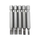 Jogo De Bits Fenda Com 05 Peças CRV - Longo 50mm Fertak