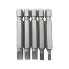 Jogo De Bits Fenda Com 05 Peças - Longo 50mm Fertak