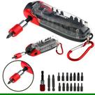 Jogo de Bits MTX 18 Peças com Adaptador Magnético Kit Bits para Furadeira e Parafusadeira
