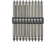 Jogo de Bits Parafusadeira Ponteira Ponta Philips PH2 Dupla 110mm 10 Peças