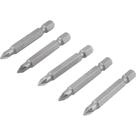 Jogo de Bits Ponteira Pozidrive c/ enc 1/4" Nº 1X50mm Vonder Jogo de Bits Ponteira Pozidrive c/ enc 1/4" Nº 1X50mm Vonder