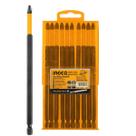 Jogo de Bits Torção 150mm Ph2 com 10 Peças Ingco com Estojo