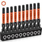 Jogo de Bits Torx T25 DYRECELVE 10 Peças Magnéticos 5 cm Jogo de Bits Torx T25 DYRECELVE 10 Peças Magnéticos 5 cm