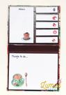 Jogo De Bloco De Notas + Memo Sticks Cor:Donuts