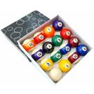 Jogo de Bolas Bilhar Pool Numeradas Faixadas Importado 57 mm
