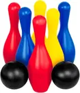 Jogo De Boliche Brinquedo Infantil 2 Bolas + 6 Pinos