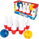 Jogo De Boliche Infantil Com 10 Pinos 2 Bolas Plástico Resistente 0328 - Nig Brinquedos