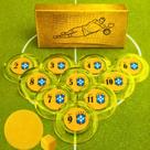 Jogo De Botão 45mm - Kit Especial Copa Bra X Arg