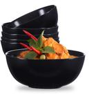 Jogo de Bowl Redondo de Vidro Opaline Preto 415ml 6 Pcs