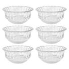 Jogo de Bowls de Vidro 6un 240ml p/ Sobremessa Konia Dumiat