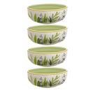 Jogo de Bowls Kit 4 Peças Tigela 620ml 15cm Siena Salgueira Cerâmica Florarte
