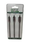 Jogo de Broca Madeira Chata 3 PCS REFOC