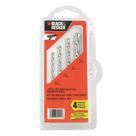 Jogo de Broca Widia com 4ps Black and Decker Jogo de Broca Widia com 4ps Black and Decker
