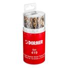 Jogo de Brocas com Ponta de Titânio 19 Peças 1 à 10 MM - Dormer A094419