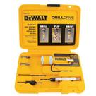Jogo de brocas escariadora dewalt c/bits c/8pcs troca rapida