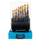 Jogo de brocas hss nitreto de titanio, 1-10mm, 19pcs gross Jogo de brocas hss nitreto de titanio, 1-10mm, 19pcs gross