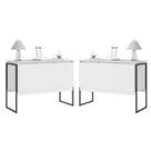 Jogo de Buffets Modernos Verona Branco Preto