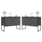 Jogo de Buffets Modernos Verona Preto Onix Jogo de Buffets Modernos Verona Preto Onix