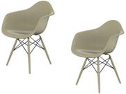 Jogo de Cadeiras de Polipropileno Empório Tiffany Eames Arm 2 Peças Jogo de Cadeiras de Polipropileno Empório Tiffany Eames Arm 2 Peças