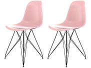 Jogo de Cadeiras de Polipropileno Empório Tiffany Eames Eiffel 2 Peças