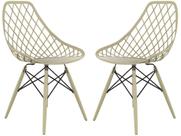 Jogo de Cadeiras de Polipropileno Empório Tiffany Kaila 2 Peças